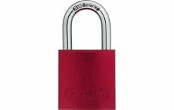 Abus Cadenas 72/40 Rouge Aluminium - Protection D'objets De Valeur