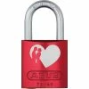 Abus Cadenas 72/40 LoveLock 6 Coeur Avec Couple Rouge - Protection D'objets De Valeur