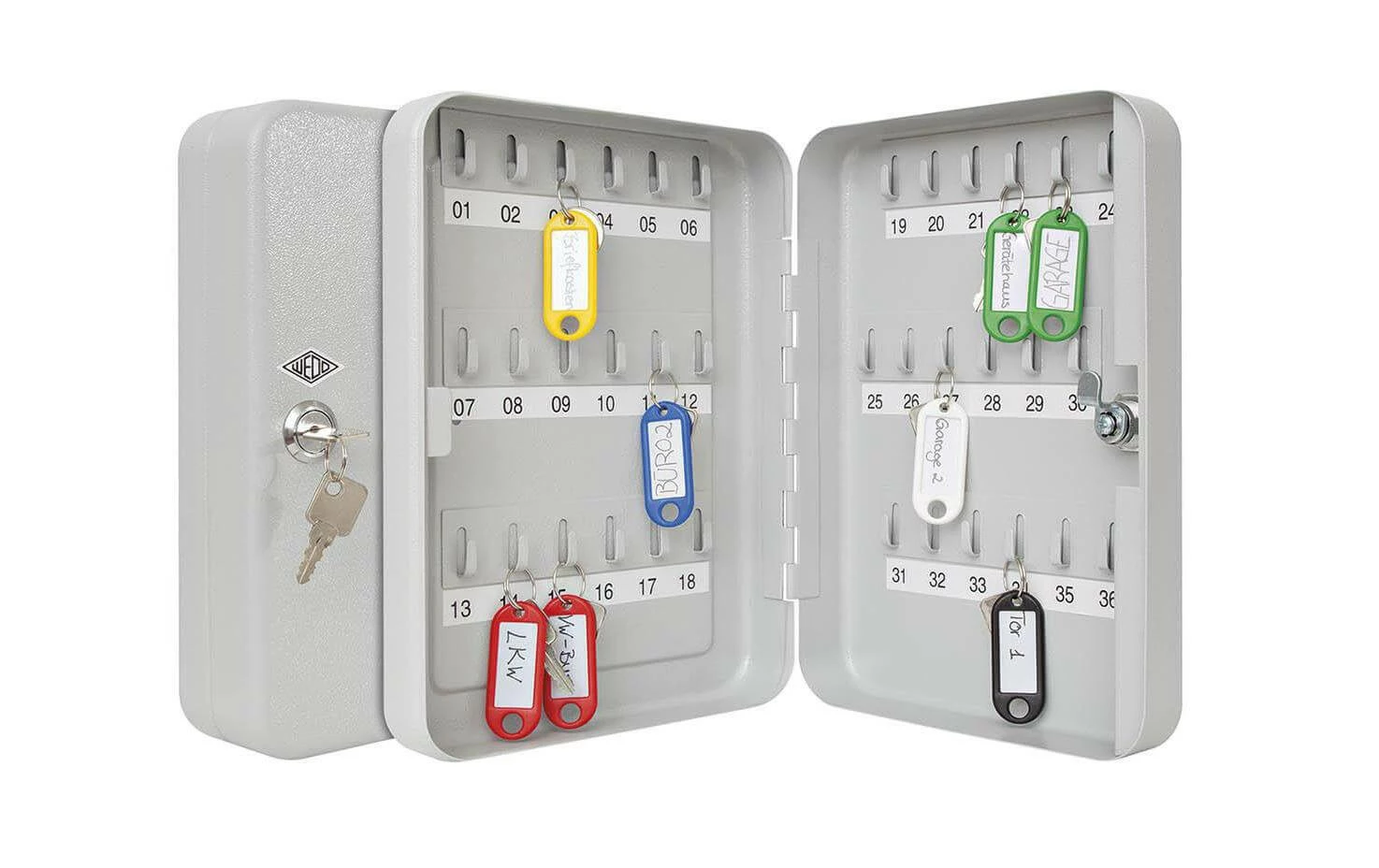 WEDO Armoire à Clé Mit Schlüsselöffnung, 36 Schlüssel - Protection D'objets De Valeur