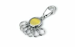 Troika Porte-clés Vague De Tendance Jaune, Métal - Protection D'objets De Valeur