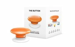 Fibaro Commande Murale Radio Z-Wave Button Orange - Smart Home