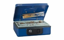 Robert Rieffel Caisse à Monnaie Deluxe 3 23 X 18.5 X 8.6 Cm,, Bleu - Protection D'objets De Valeur