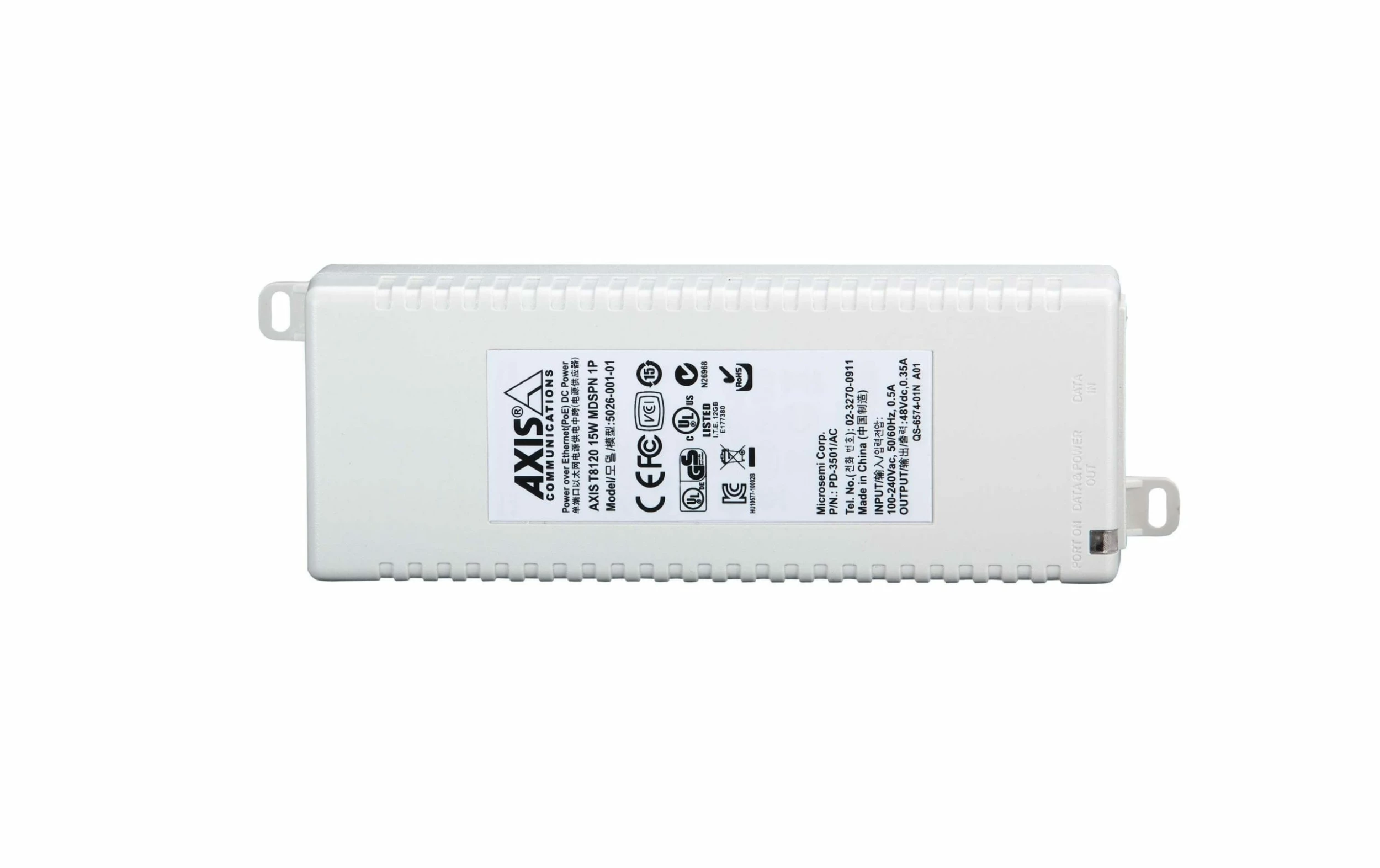 Axis Injecteur PoE T8120 15 W Intérieur 1 Pièce - Camera Surveillance – Image 3