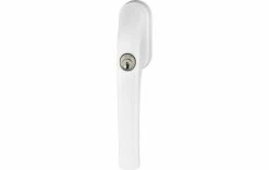Abus Poignée De Fenêtre FG300, Verrouillable Blanc - Protection D'objets De Valeur