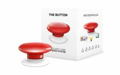 Fibaro Commande Murale Radio Z-Wave Button Rouge - Smart Home