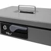Büroline Caisse à Monnaie 30 X 8 X 23 Cm Gris - Protection D'objets De Valeur