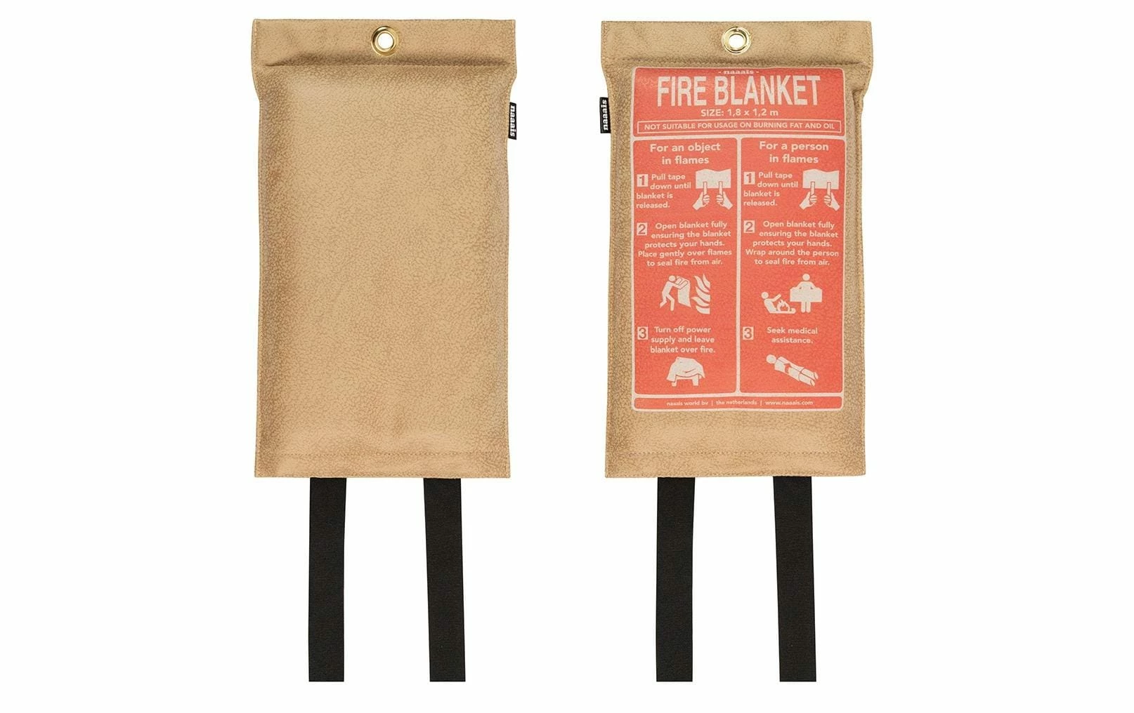 Naaais Couverture Anti-feu Caramel 120 Cm X 180 Cm - Protection Des Bâtiments – Image 2