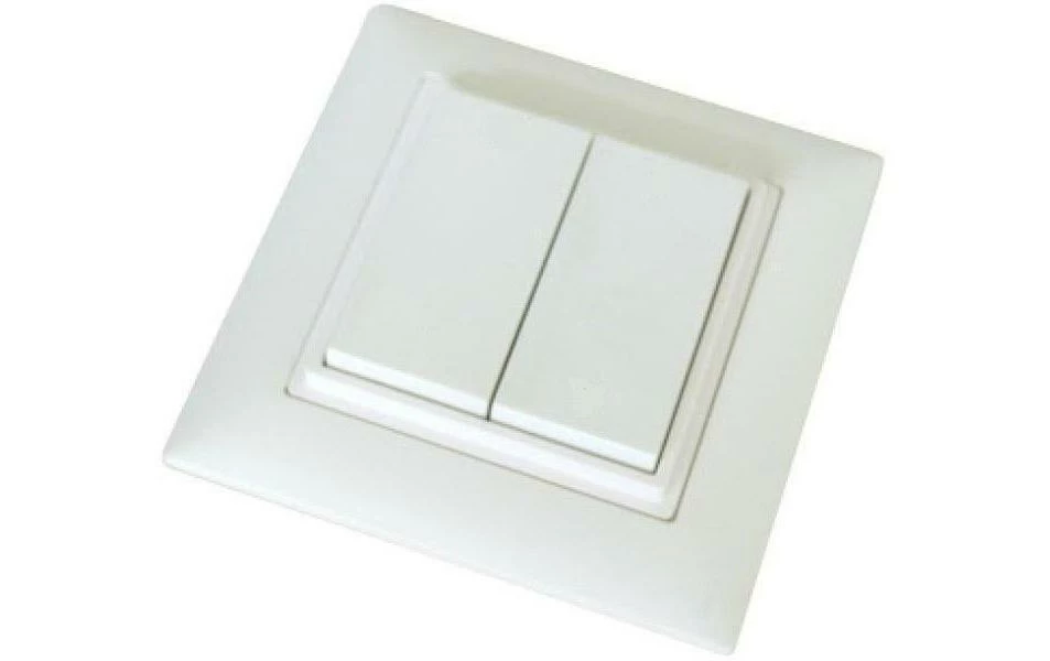 Omnio Commande Murale Radio EnOcean WS-CH-102-RW 2/4 Fois Non étiqueté - Smart Home