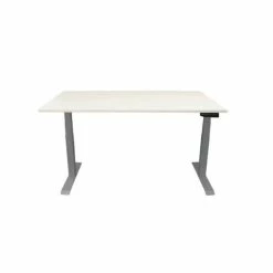 Contini Table De Bureau Réglable En Hauteur RAL 7045 1.8x0.8m Gris - Smart Home