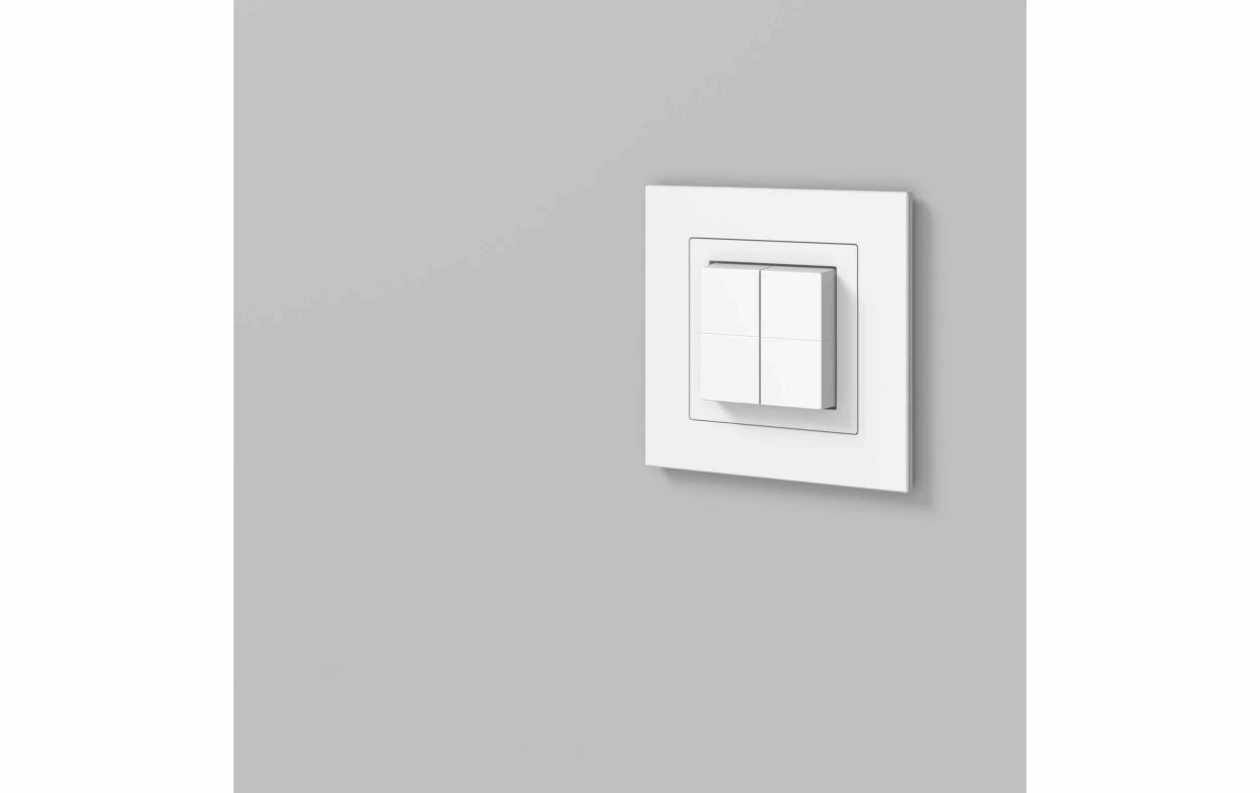 Hager Kallysto Line, Bouton-poussoir Radio Encastrable, 4x, Blanc, Pour Philips Hue - Smart Home – Image 3