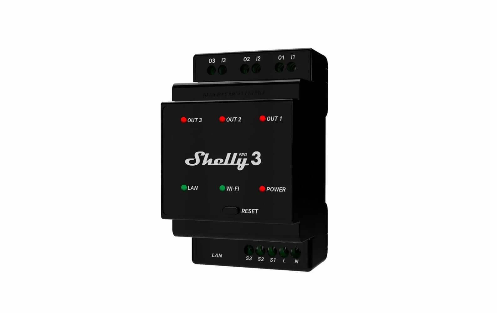 Commutateur Shelly Pro 3 LAN Et WiFi-DIN-Rail - Smart Home