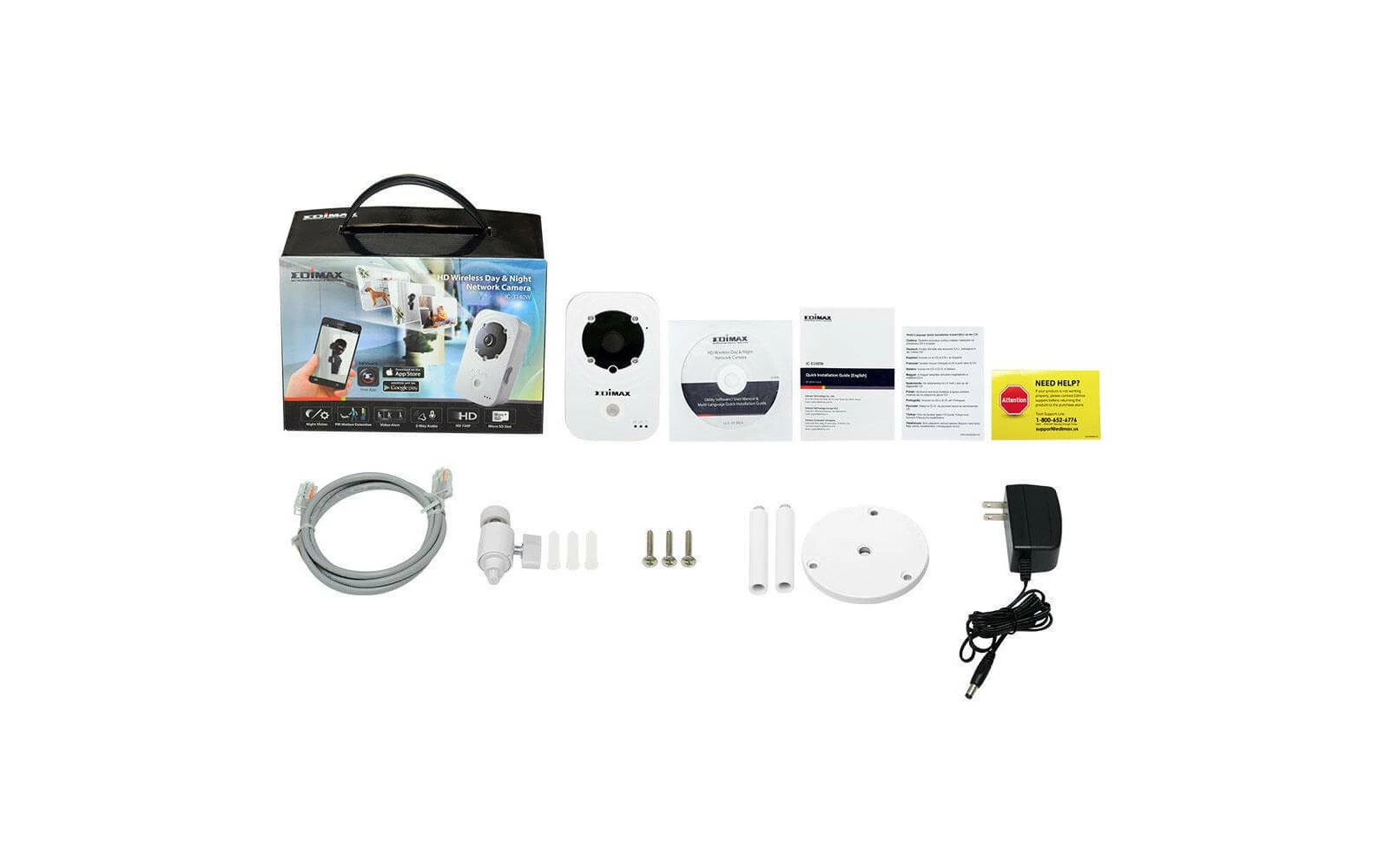 Edimax Caméra Réseau IC-3140W - Camera Surveillance – Image 2