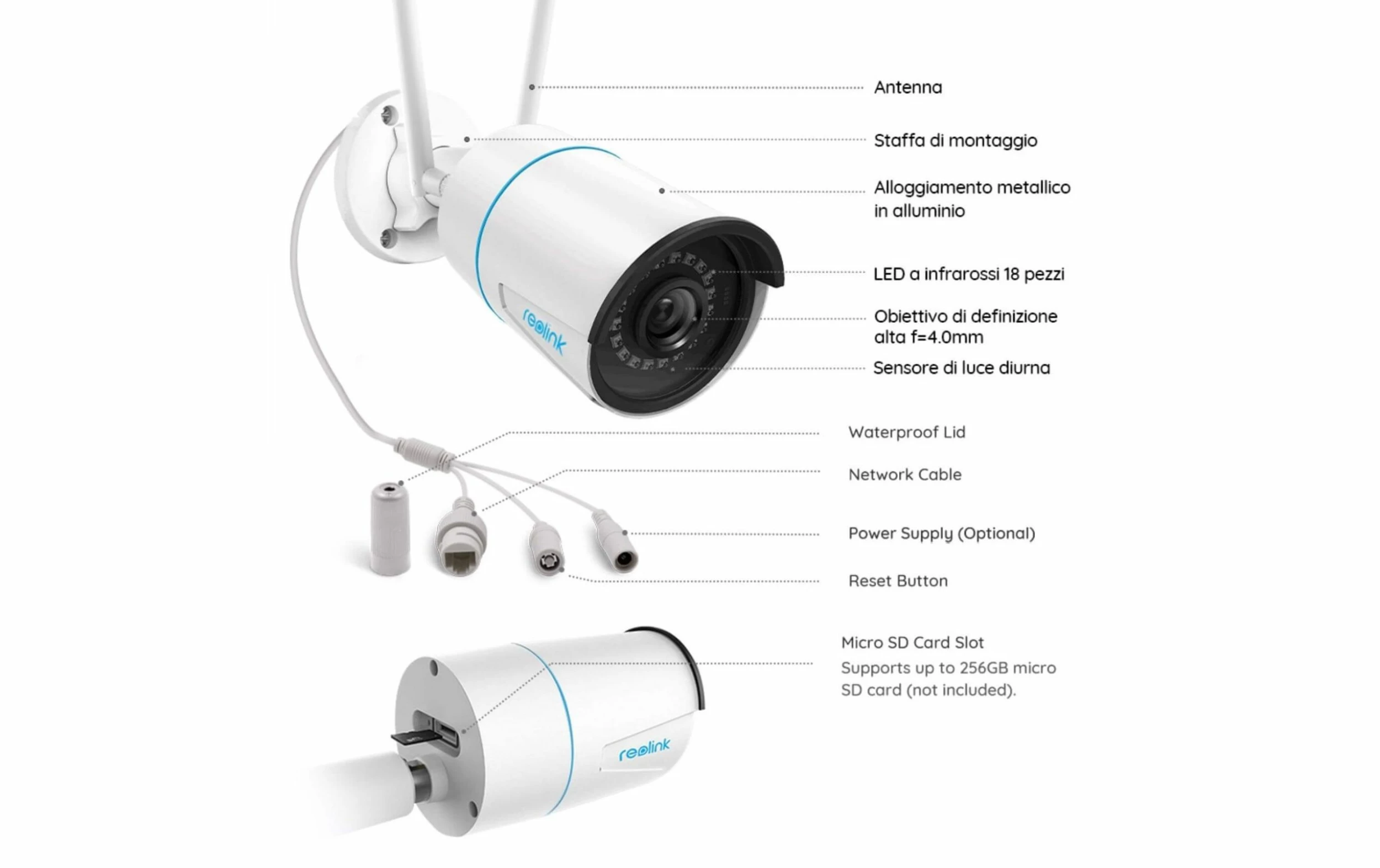 Reolink Caméra Réseau RLC-510WA - Camera Surveillance – Image 3
