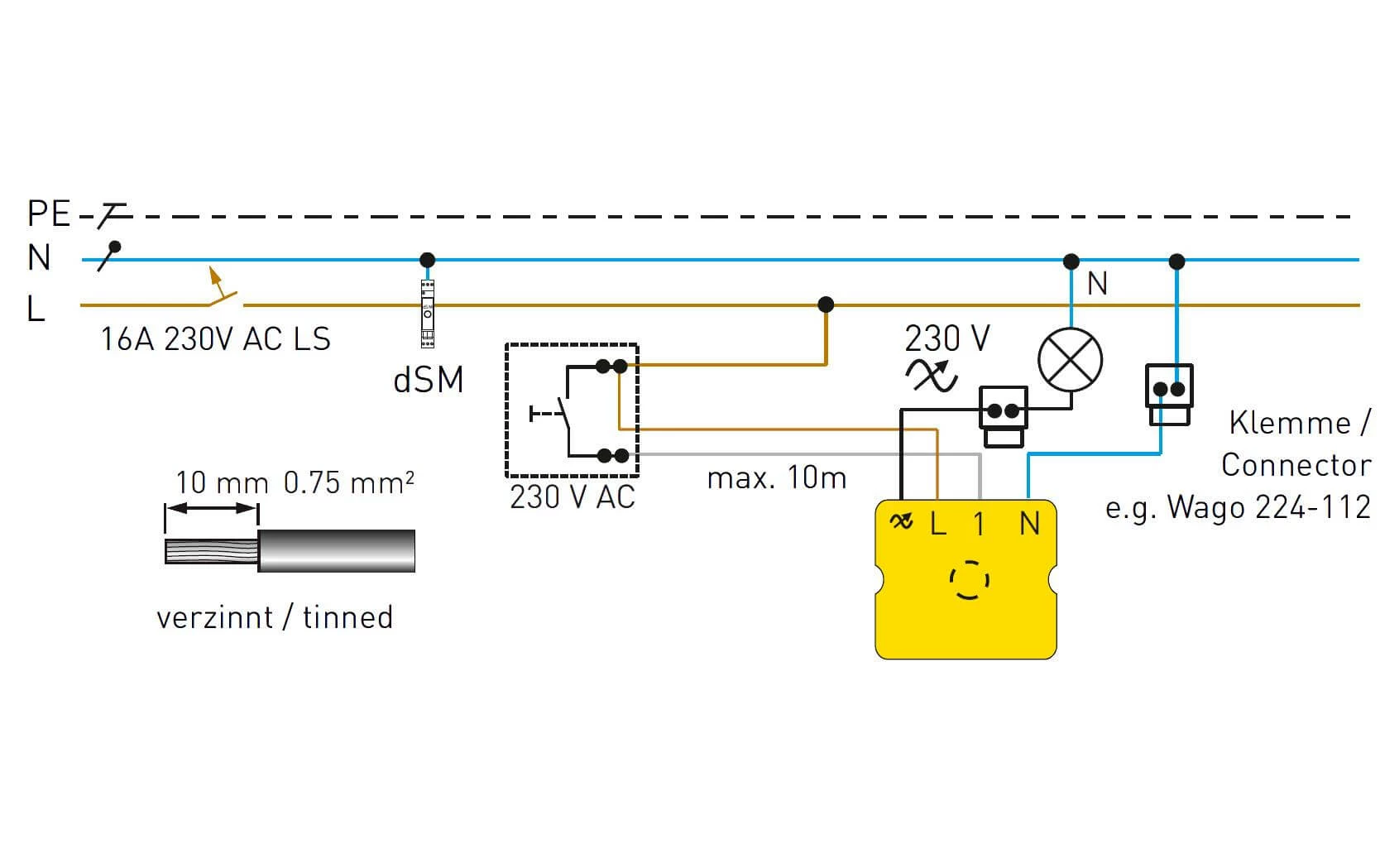 Digitalstrom Variateur Pour Borne D'éclairage Pour Bouton-poussoir GE-TKM300 150W - Smart Home – Image 3