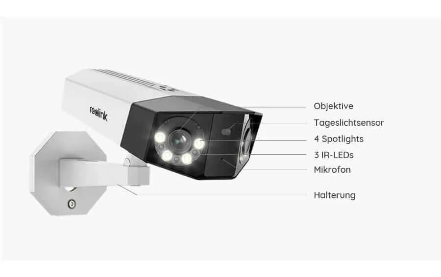 Reolink Caméra Réseau Duo PoE - Camera Surveillance – Image 3