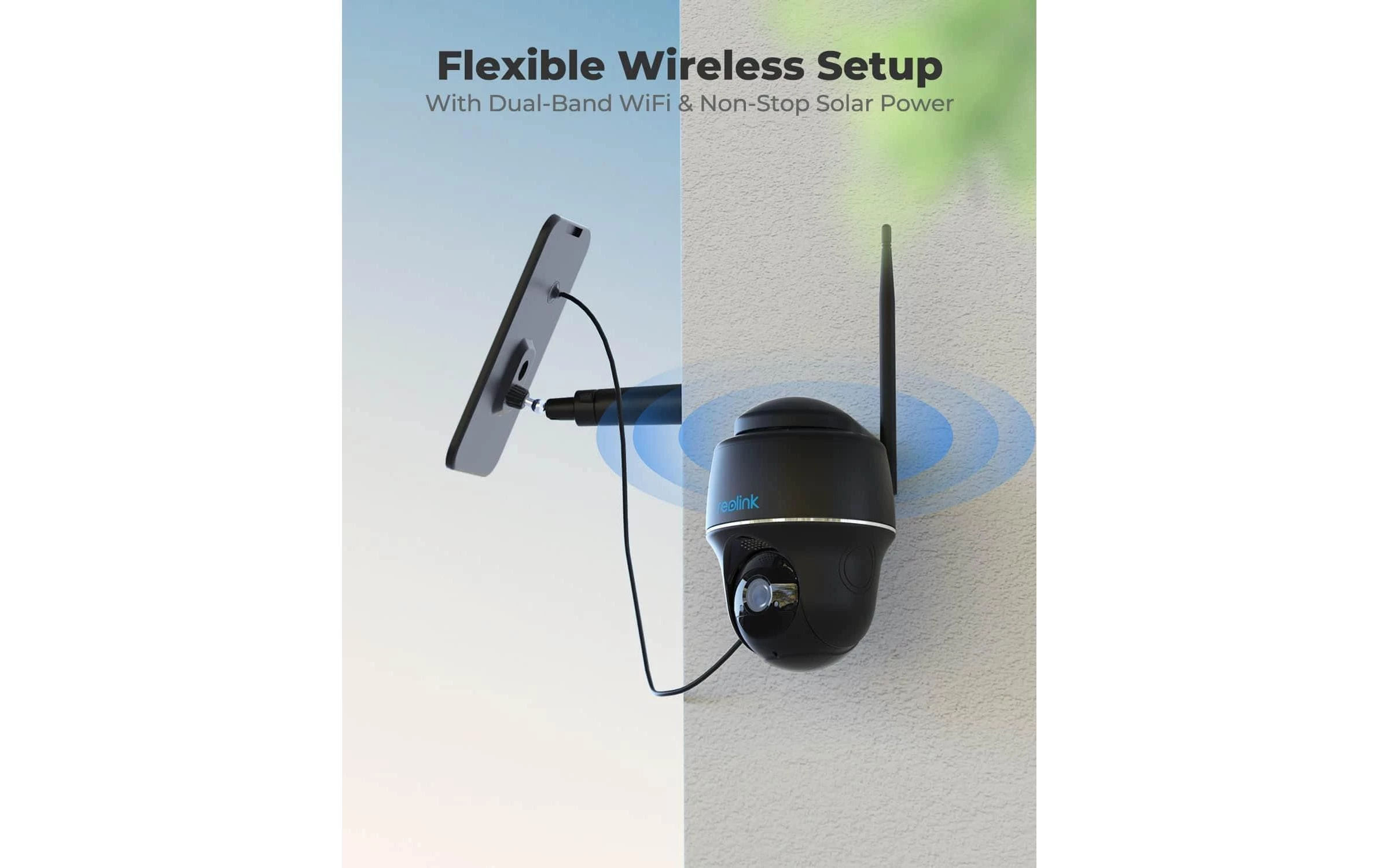 Reolink Caméra Réseau Argus PT 2K 4MP Panneau Solaire Inclus - Camera Surveillance – Image 3