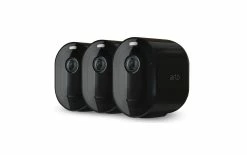 Arlo Caméra Réseau Pro 4 VMC4350B Caméra Supplémentaire, Noir, Ensemble De 3 - Camera Surveillance