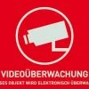 Abus Autocollant Vidéosurveillance DE 1 Pièce, 74 X 52,5 Mm - Camera Surveillance
