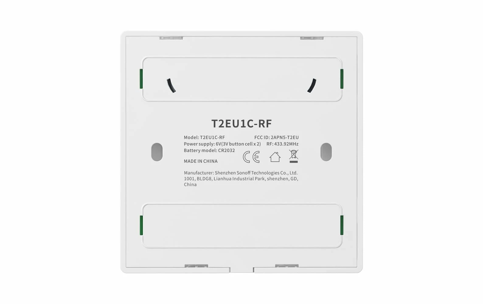 SONOFF RF Interrupteur D'éclairage T2EU2C-RF - Smart Home – Image 3