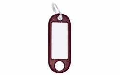WEDO Porte-clés 18 Mm Avec Bague, Marron, 100 Pièces - Protection D'objets De Valeur