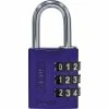 Abus Serrure à Combinaison 144/30 B/DFNLI Violet Aluminium - Protection D'objets De Valeur