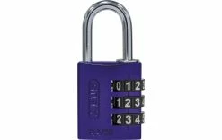Abus Serrure à Combinaison 144/30 B/DFNLI Violet Aluminium - Protection D'objets De Valeur