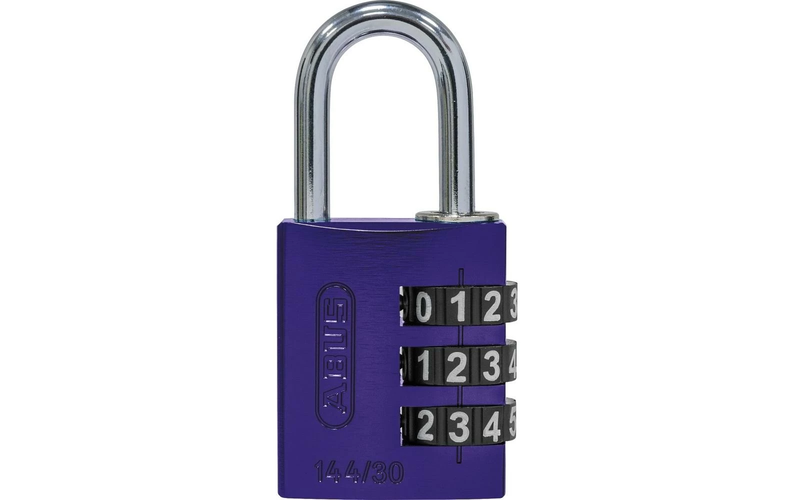 Abus Serrure à Combinaison 144/30 B/DFNLI Violet Aluminium - Protection D'objets De Valeur