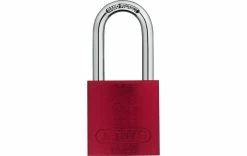 Abus Cadenas 72/40HB40 Rouge Aluminium - Protection D'objets De Valeur