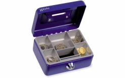 Robert Rieffel Caisse à Monnaie Kika 12,5 X 9,5 X 6 Cm, Bleu - Protection D'objets De Valeur