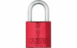 Abus Cadenas 72/40 LoveLock 1 Couple Rouge Aluminium - Protection D'objets De Valeur