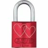 Abus Cadenas 72/40 LoveLock 4 Double Hearts Straight Rouge - Protection D'objets De Valeur