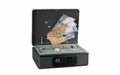 Robert Rieffel Caisse à Monnaie Deluxe 1 16.5 X 12.5 X 8.6 Cm Gris Foncé - Protection D'objets De Valeur