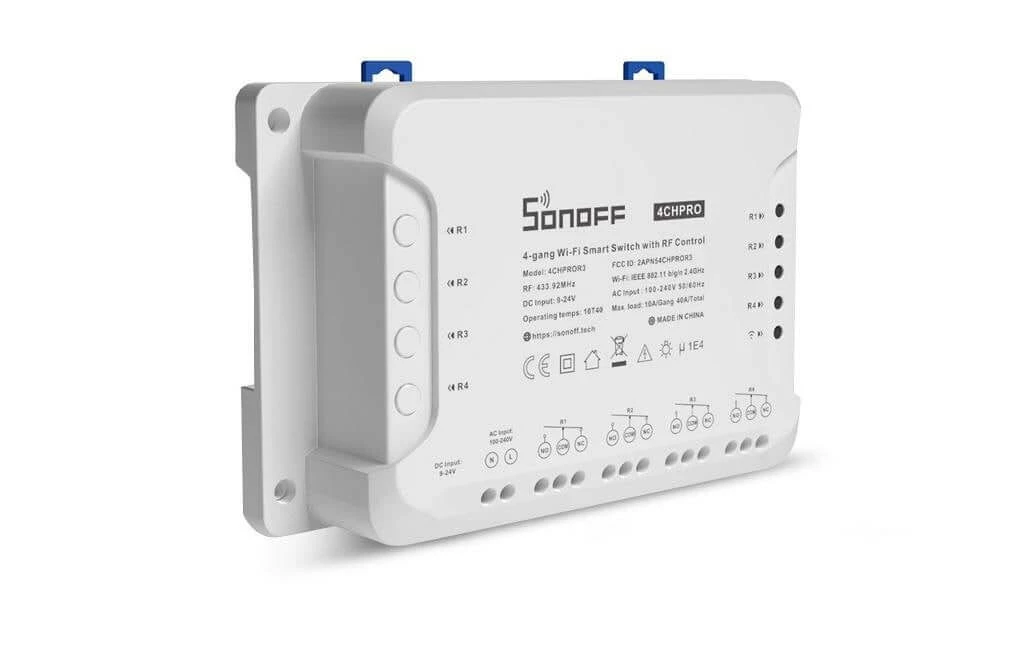 SONOFF Actionneur De Commutation WLAN 4CHPROR3 4 Voies, WiFi-RF - Smart Home