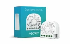 Aeotec Actionneur De Commutation Radio Z-Wave Nano Switch 2 Fois (mesure D'énergie) - Smart Home