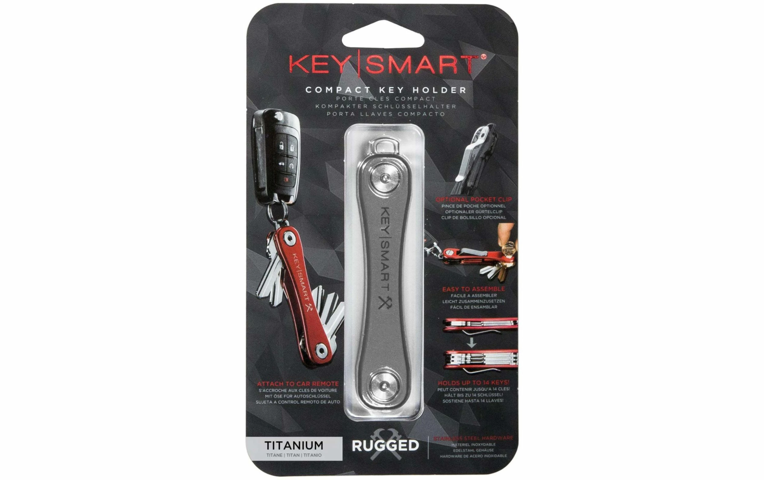 Keysmart Porte-clés Intelligent Rugged Titane - Protection Des Bâtiments – Image 2