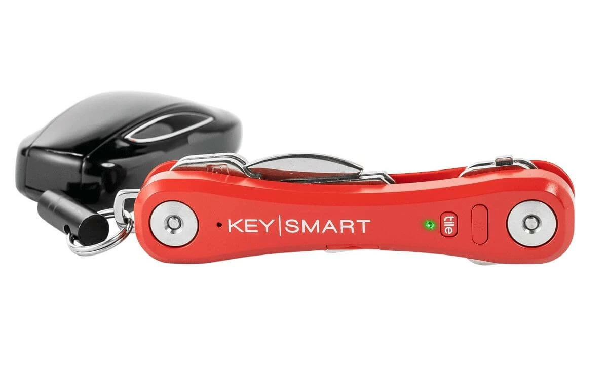 Keysmart Porte-clés Intelligent Pro Tile Rouge - Protection Des Bâtiments