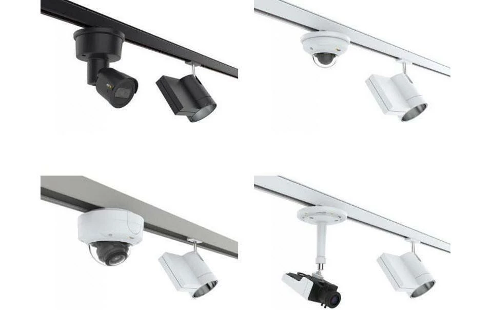 Axis Supports Sur Rails Lumineux T91A33 Noir 4 Pièces - Camera Surveillance – Image 2