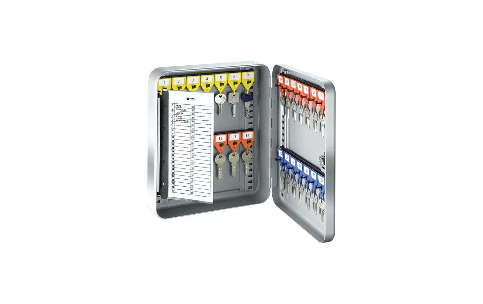 Rieffel Armoire à Clés KyStor KR-15.28, Gris - Protection D'objets De Valeur – Image 2