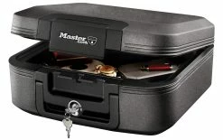 Masterlock Mallette Anti-feu LCHW20101 Noir - Protection D'objets De Valeur