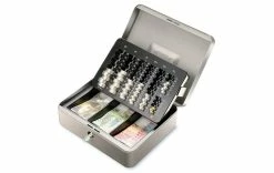 Robert Rieffel Caisse à Monnaie Moneta-Basic-Ch 30 X 24.2x 10.6 Cm, Gris - Protection D'objets De Valeur