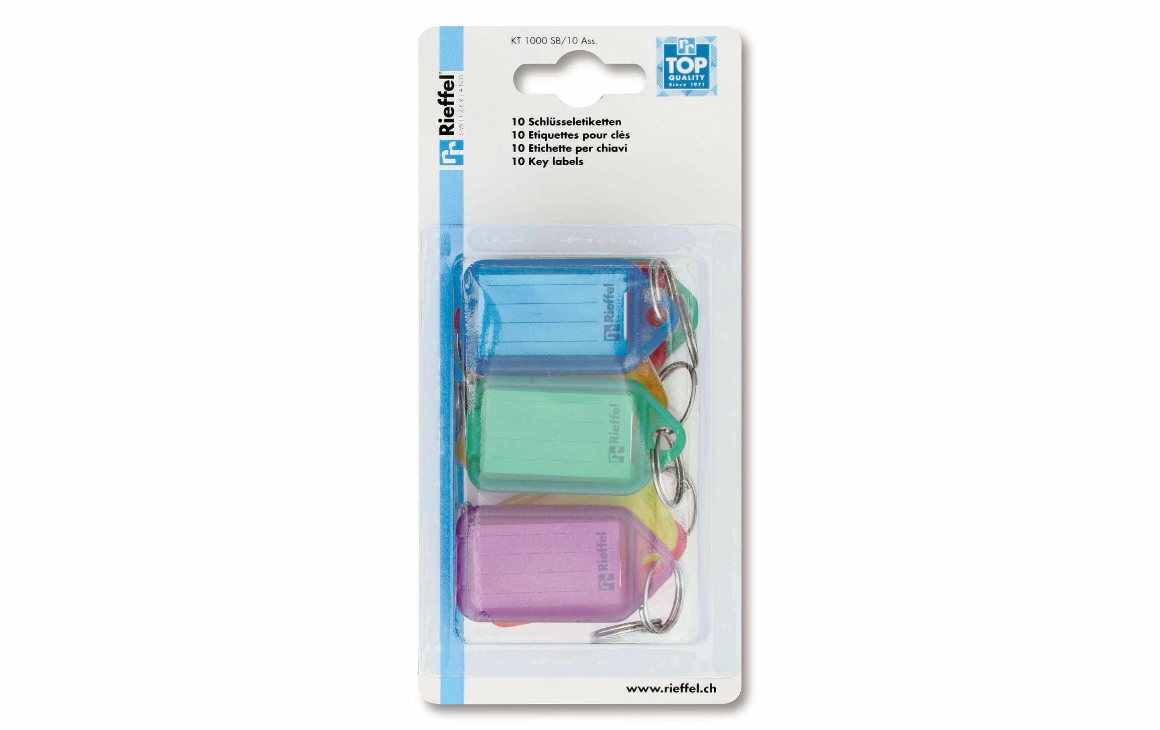 Robert Rieffel Porte-clés 3.8 X 2.2 Mm, 10 Pièce/s, Multicolore - Protection D'objets De Valeur