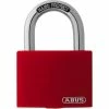 Abus Cadenas T65AL/40 Rouge Aluminium - Protection D'objets De Valeur