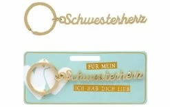 Sheepworld Porte-clés Cœur De Sœur 10.8 X 1 Cm - Protection D'objets De Valeur