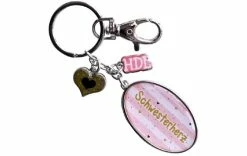 Sheepworld Porte-clés Cœur De Sœur 4.5 X 3 Cm, Métal/carton - Protection D'objets De Valeur