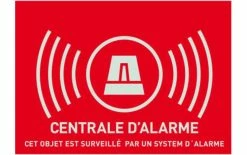 Abus Accessoires FR AU1322 Autocollant D'avertissement L - Protection Des Bâtiments