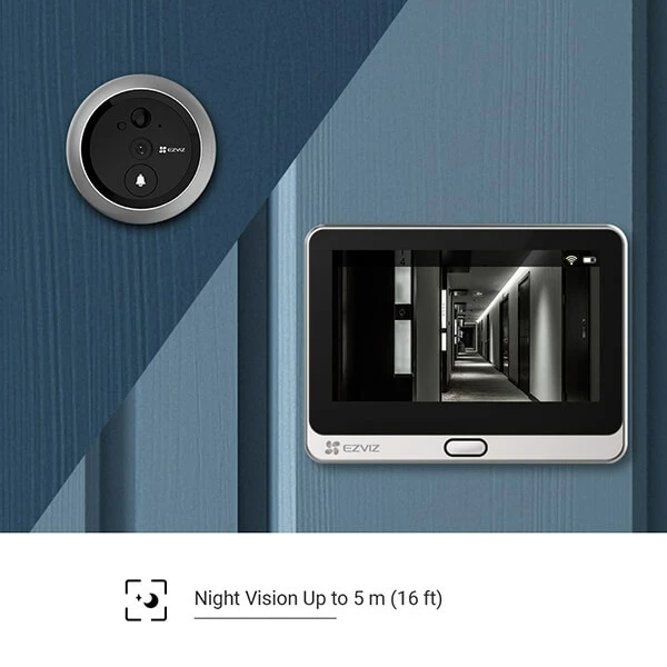 Ezviz DP2C Espion De Porte Sans Fil - Camera Surveillance 2 Ezviz DP2C Espion De Porte Sans Fil - Camera Surveillance – Image 2