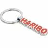 Troika Porte-clés Logo Haribo Rouge, Argenté - Protection D'objets De Valeur