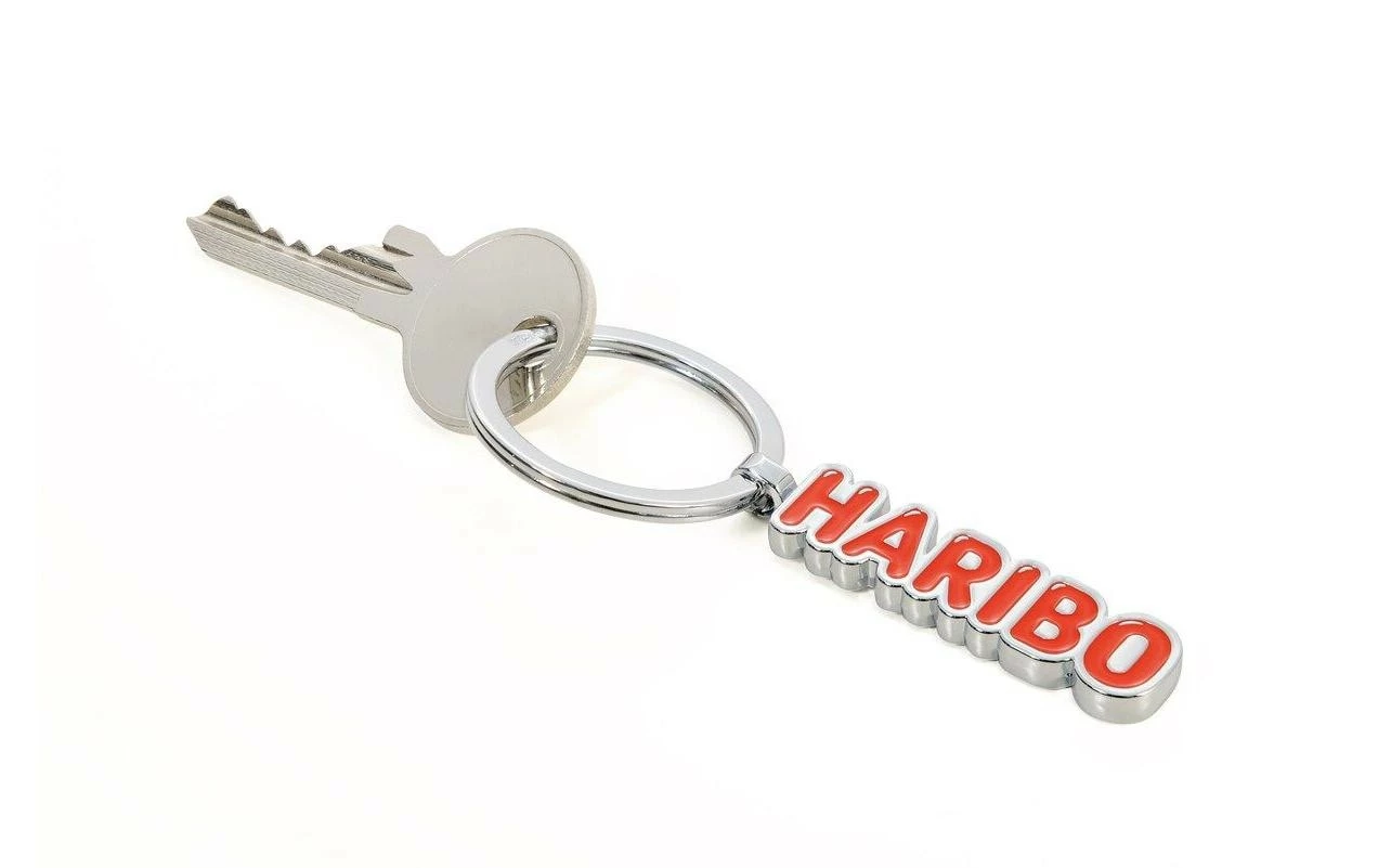 Troika Porte-clés Logo Haribo Rouge, Argenté - Protection D'objets De Valeur – Image 2