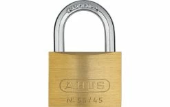 Abus Cadenas 55/45 Doré Laiton - Protection D'objets De Valeur