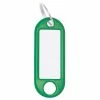 WEDO Porte-clés 18 Mm Avec Anneau, Vert, 100 Pièces - Protection D'objets De Valeur